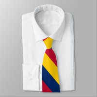 Blue Yellow and Red University Stripe