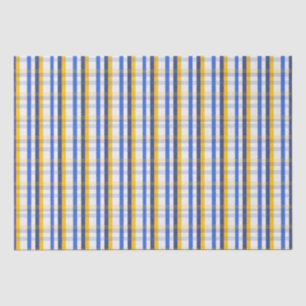Blue, Yellow and White Tissue Paper