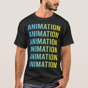 Blue Yellow Animation T-Shirt