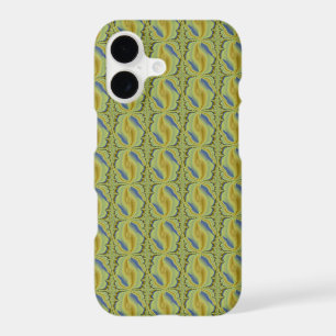 Blue Yellow Artdeco in Retro Style