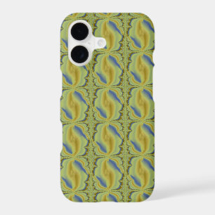 Blue Yellow Artdeco in Retro Style