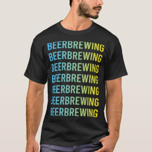 Blue Yellow Beer Brewing Brew Brewer T-Shirt