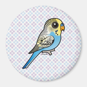 Blue & Yellow Budgie Magnet