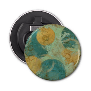 Blue & Yellow Circles Bottle Opener