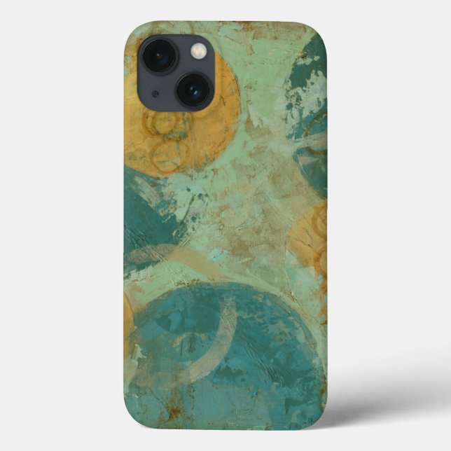 Blue & Yellow Circles Case-Mate iPhone Case (Back)