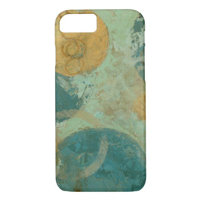 Blue & Yellow Circles Case-Mate iPhone Case (Back)