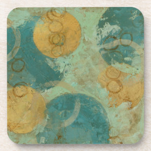 Blue & Yellow Circles Coaster