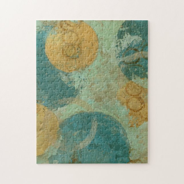 Blue & Yellow Circles Jigsaw Puzzle (Vertical)