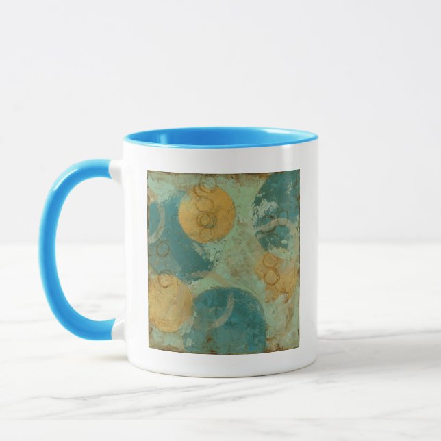 Blue & Yellow Circles Mug (Left)