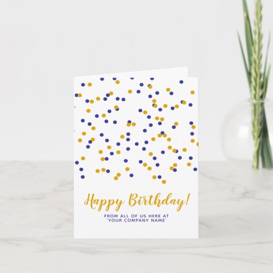 Download Blue Yellow Confetti Custom Svg Happy Birthday Card Zazzle Com Au