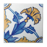 Blue & Yellow Floral Mediterranean Watercolor Ceramic Tile<br><div class="desc">Introducing Blue & Yellow Floral Mediterranean Watercolor Ceramic Tile for a truly remarkable and artful design statement in your kitchen! With its bold hues of blue and yellow patterning in a watercolor effect, these unique tiles create an exotic yet timeless look that is sure to be a stunning conversation starter...</div>