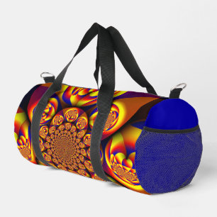 Blue, Yellow, Gold Mini Spheres Duffle Bag