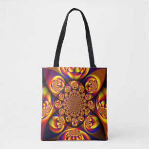 Blue, Yellow, Gold Mini Spheres Tote Bag