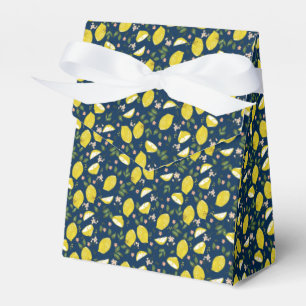 Blue yellow lemon fruit bright summer favour box