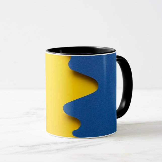 Blue & Yellow mug (Front Right)