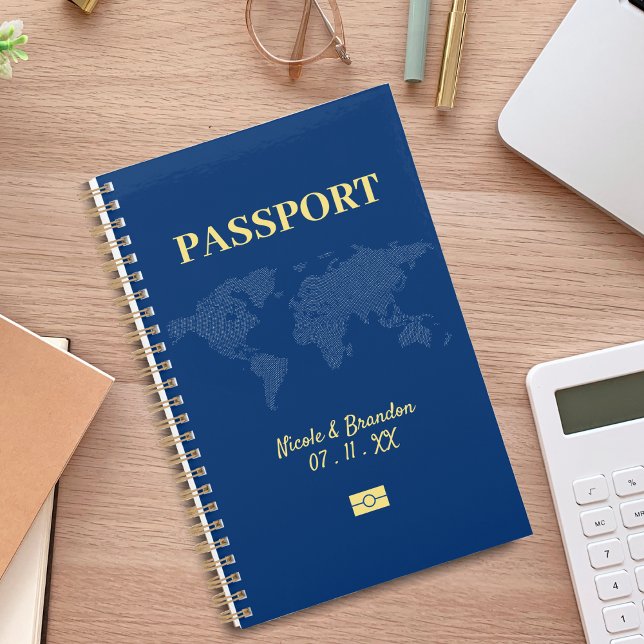 Blue & Yellow Passport Destination Wedding Planner (Blue & Yellow Passport Destination Wedding Planner)