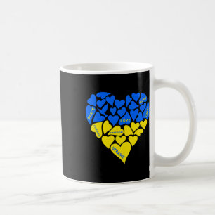 Blue Yellow Peace Dove Heart Ukraine Hope Love Ukr Coffee Mug