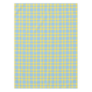 Blue Yellow Plaid Pattern Tablecloth