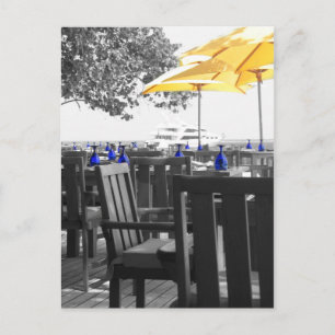 Blue & Yellow Postcard