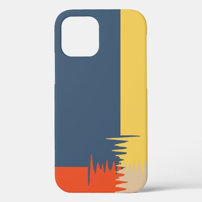 Blue Yellow Red Cream Case-Mate iPhone Case (Back)