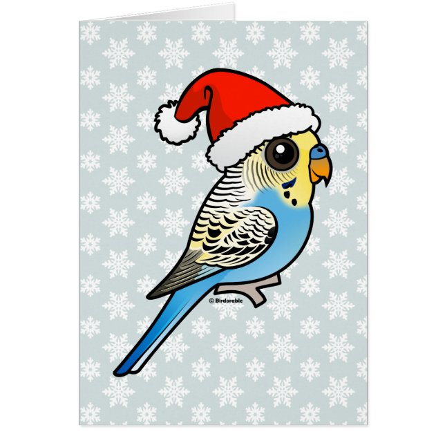 Blue & Yellow Santa Budgie (Front)