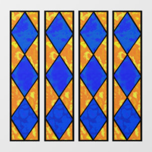 Blue/Yellow "Stained Glass Effect" window borders.