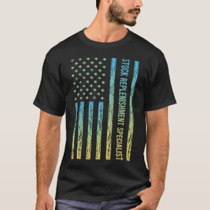 Blue Yellow Stock Replenishment Specialist T-Shirt