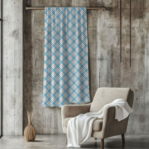 Blue Yellow Tartan Blanket for Cosy Winter Nights