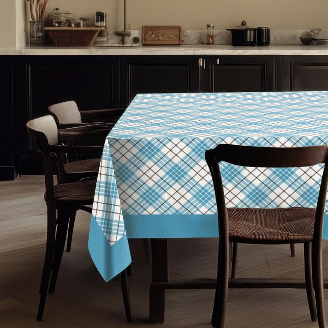 Blue Yellow Tartan Tablecloth Gift for His Dining (Blue Yellow Tartan Tablecloth Gift for His Dining)
