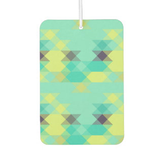blue yellow turquoise yellow and aqua car air freshener