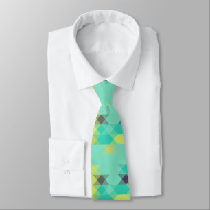 blue yellow turquoise yellow and aqua tie
