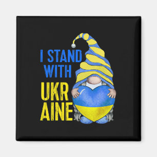 Blue Yellow Ukraine Garden Gnome Ukrainian Flag Te Magnet