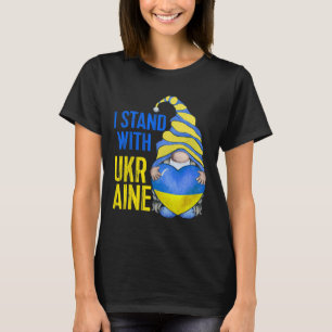 Blue Yellow Ukraine Garden Gnome Ukrainian Flag Te T-Shirt