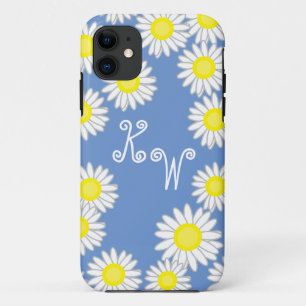 Blue Yellow White Grey Daisy Fun iPhone 11 Case