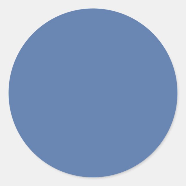 Blue yonder (solid colour)  classic round sticker (Front)