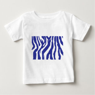 Blue Zebra Baby T-Shirt