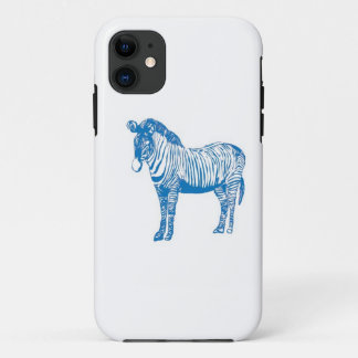 Blue zebra Case-Mate iPhone case