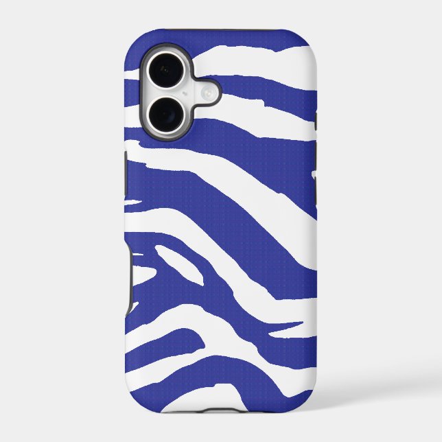 Blue Zebra Case-Mate iPhone Case (Back)