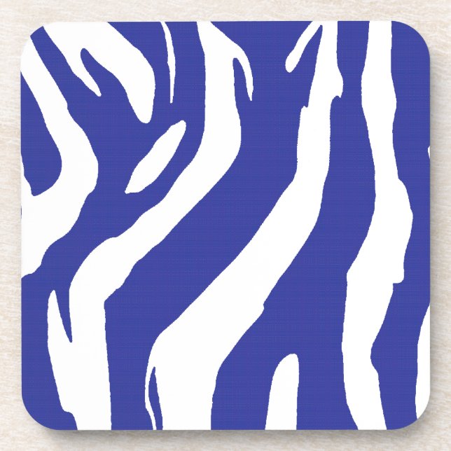 Blue Zebra Coaster (Front)