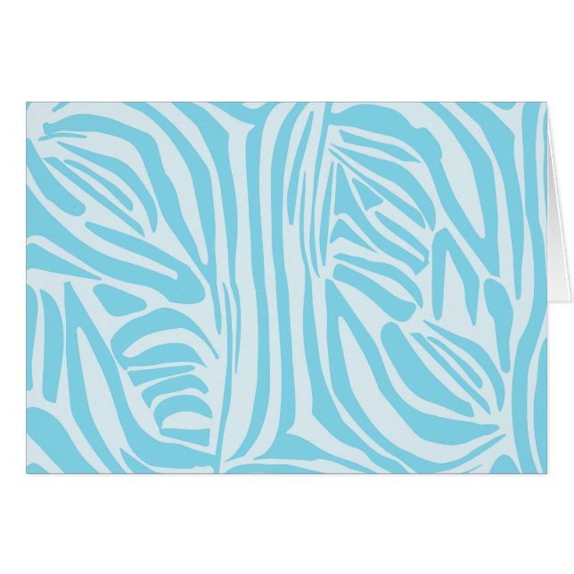 Blue Zebra Pattern (Front Horizontal)