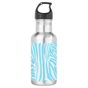 Blue Zebra Pattern 532 Ml Water Bottle