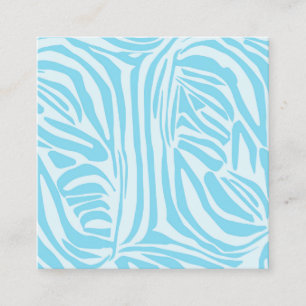 Blue Zebra Pattern Appointment Card