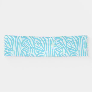 Blue Zebra Pattern Banner