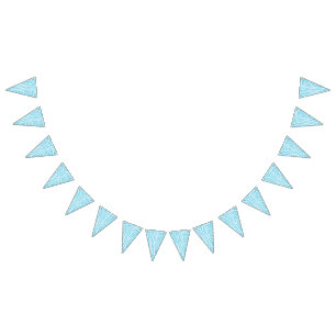 Blue Zebra Pattern Bunting