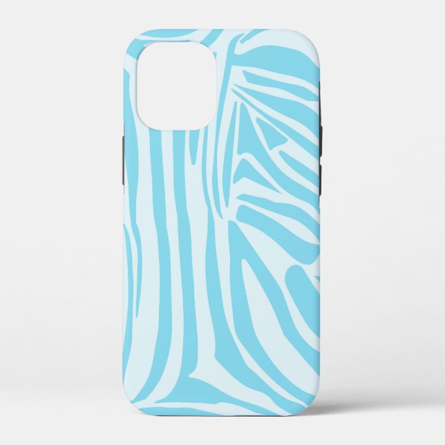 Blue Zebra Pattern Case-Mate iPhone Case (Back)