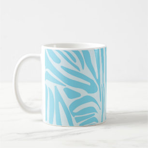 Blue Zebra Pattern Coffee Mug