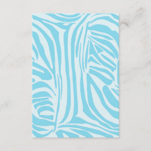 Blue Zebra Pattern Enclosure Card