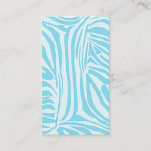Blue Zebra Pattern Enclosure Card
