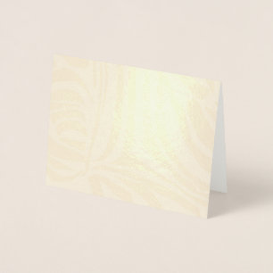 Blue Zebra Pattern Foil Card