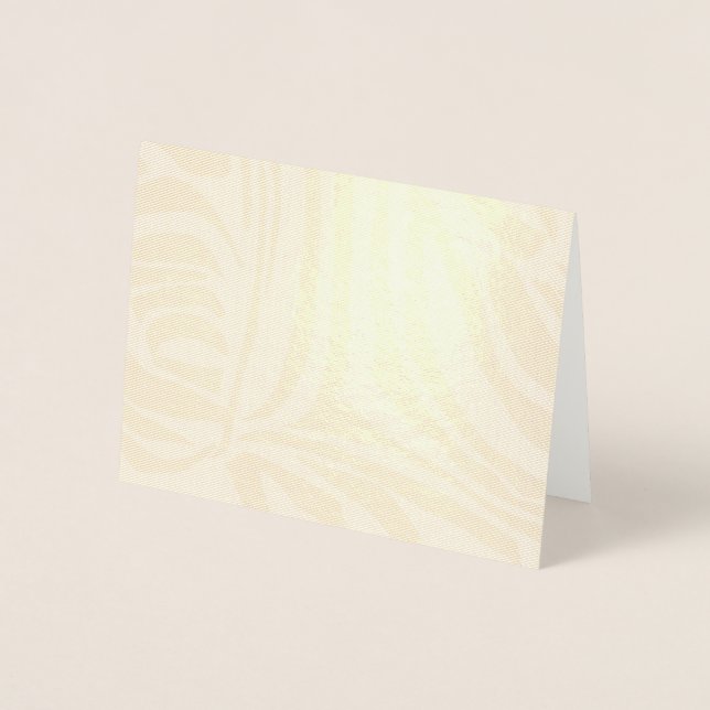 Blue Zebra Pattern Foil Card (Front)